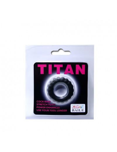 Эреционное кольцо с крупными ребрышками Titan