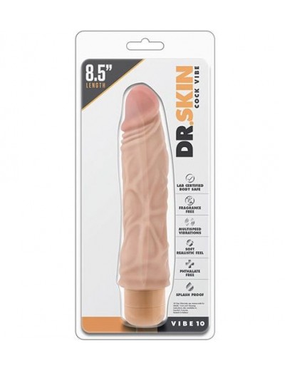 Телесный вибратор-реалистик Cock Vibe 10 - 21,6 см.