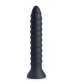 Черный спиралевидный вибромассажер Power Screw 10X Spiral Silicone Vibrator - 20,3 см.