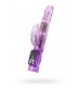 Фиолетовый вибратор High-Tech fantasy с клиторальным лепестком - 21 см.