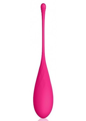 Розовый тяжелый вагинальный шарик со шнурком