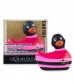 Вибратор-уточка I Rub My Duckie 2.0 Colors с черно-розовыми полосками