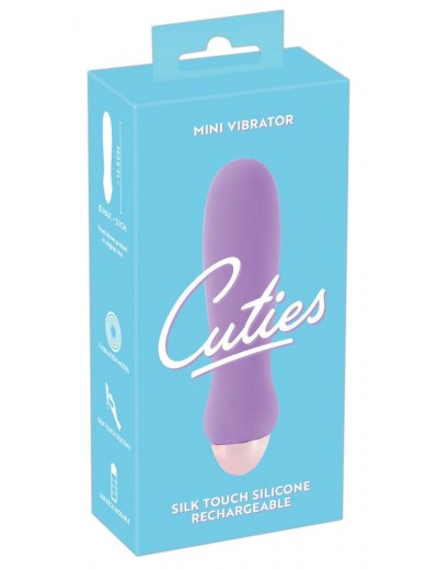 Сиреневый мини-вибратор Cuties Mini - 12,5 см.