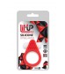 Красное эрекционное кольцо LIT-UP SILICONE STIMU RING 1 RED