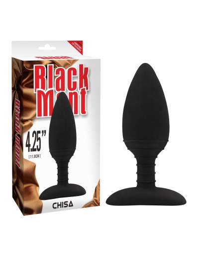 Черная анальная вибровтулка Anal Libido - 12,2 см.