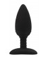 Черная анальная вибровтулка Anal Libido - 12,2 см.