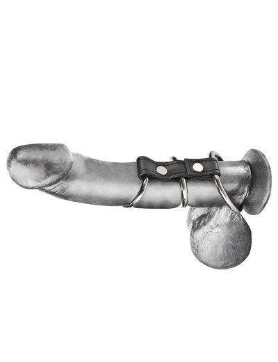 Хомут на пенис из трех металлических колец 3 RING GATES OF HELL