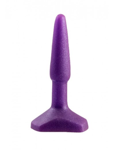 Фиолетовый анальный стимулятор Small Anal Plug Purple - 12 см.