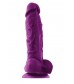 Фиолетовый фаллоимитатор на присоске ColourSoft 5  Soft Dildo - 17,8 см.