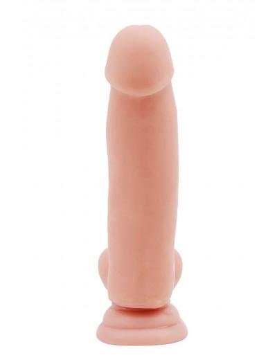 Телесный фаллоимитатор-реалистик Dual Density Dildo - 18 см.