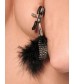 Металлические зажимы для сосков с пёрышками Feather Nipple Clamps