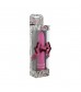 Розовый мультискоростной вибратор DIAMOND PINK SUPERBE VIBE - 15 см.