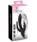 Черный тройной вибратор Triple G-Spot Vibrator - 20,8 см.