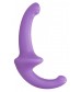 Фиолетовый безремневой страпон Silicone Strapless Strapon