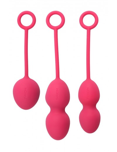 Набор розовых вагинальных шариков Nova Ball со смещенным центром тяжести