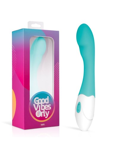 Зеленый вибратор для G-стимуляции Tate G-Spot Vibrator - 20 см.