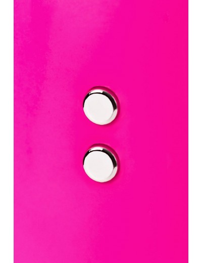 Ярко-розовый тройной вибростимулятор SPANKY - 21 см.