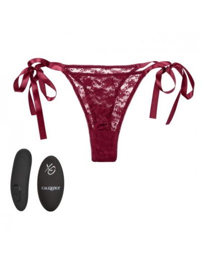 Кружевные трусики с клиторальным вибратором Remote Control Lace Thong Set