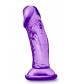 Фиолетовый фаллоимитатор на присоске SWEET N SMALL 4INCH DILDO - 11,4 см.