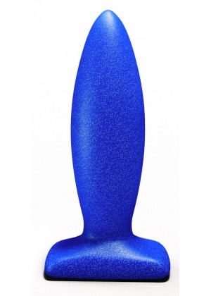 Синий анальный стимулятор Streamline Plug - 10 см.