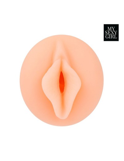 Реалистичный мастурбатор-вагина с рельефной внутренней поверхностью