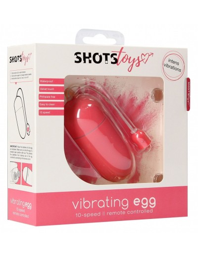 Розовое гладкое виброяйцо Vibrating Egg - 8 см.