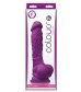 Фиолетовый фаллоимитатор на присоске 7 Dildo - 22,3 см.