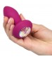 Фиолетовая анальная вибропробка с кристаллом Vibrating Petite Crystal Probe - 9,5 см.