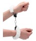 Пушистые белые наручники OUCH! White