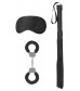 Черный набор для бондажа Introductory Bondage Kit №1