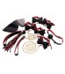 Черно-красный бондажный набор Bow-tie