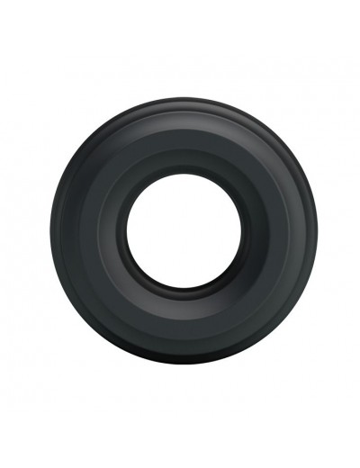 Чёрное широкое эрекционное кольцо