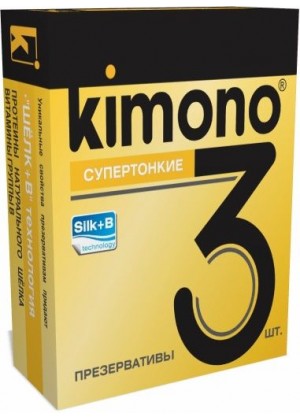 Супертонкие презервативы KIMONO - 3 шт.