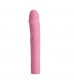 Нежно-розовый вибратор Vic с выделенными венками - 15,5 см.