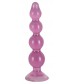 Фиолетовый анальный стимулятор-ёлочка Anal Beads - 13 см.