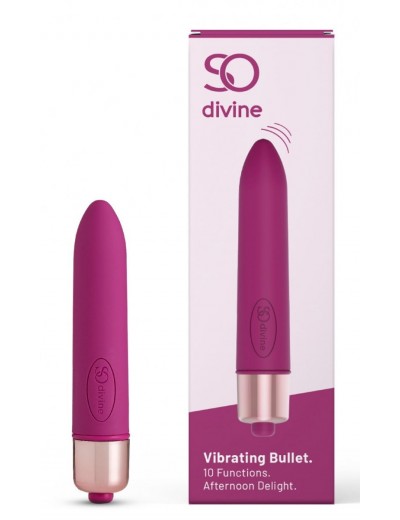 Ярко-розовая гладкая вибропуля Afternoon Delight Bullet Vibrator - 9 см.