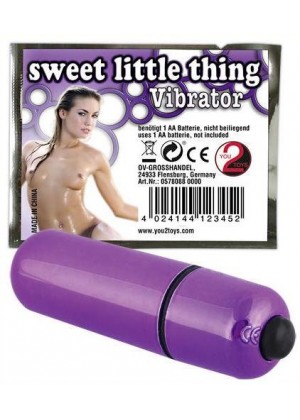 Фиолетовая вибропуля Sweet Little Thing - 7 см.