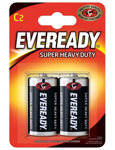 Батарейки EVEREADY SUPER R14 С 1,5V - 2 шт.