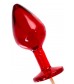 Красный леденец в форме малой анальной пробки со вкусом виски