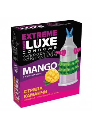 Стимулирующий презерватив  Стрела команчи  с ароматом ванили - 1 шт.