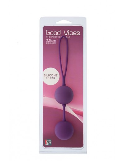 Фиолетовые вагинальные шарики GOOD VIBES THE PERFECT BALLS PURPLE