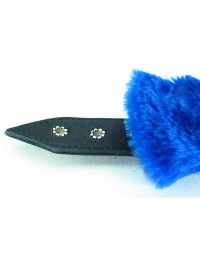 Синие наручники с мехом BDSM Light