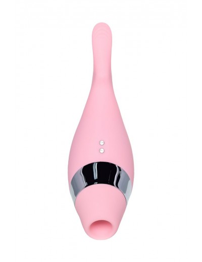 Розовый многофункциональный стимулятор Dahlia - 14 см.