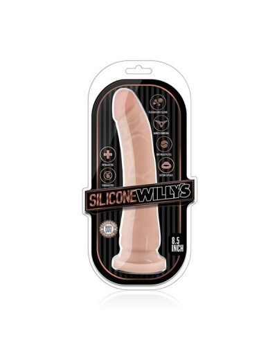 Телесный фаллоимитатор 8.5 Inch Silicone Dildo - 21,6 см.