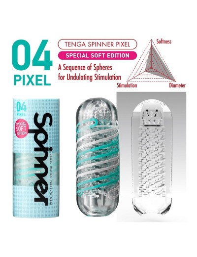 Мастурбатор SPINNER Pixel Special Soft Edition