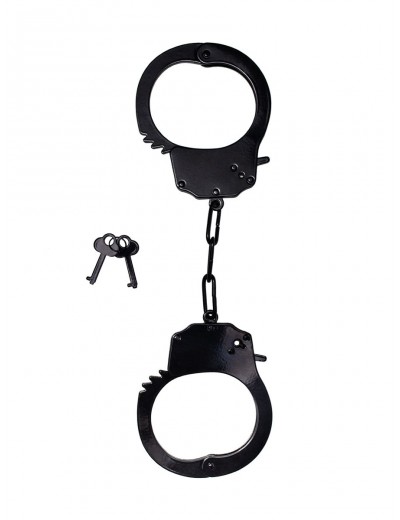 Черные стальные наручники