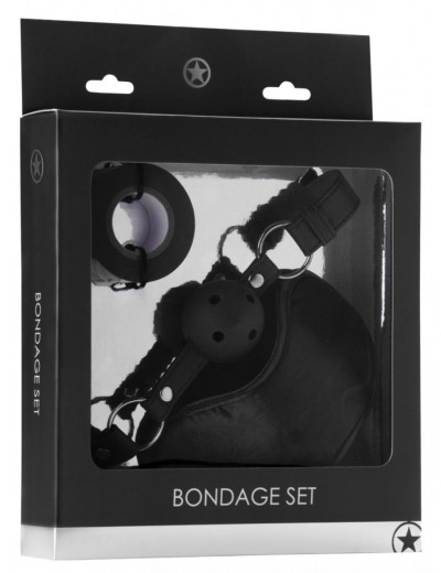 Оригинальный набор Bondage Set: маска, кляп-шарик и скотч