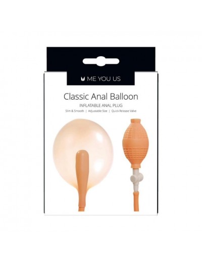 Телесный анальный расширитель Classic Anal Balloon