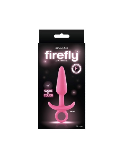 Розовая анальная пробка Firefly Prince Small - 10,9 см.