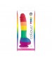 Радужный фаллоимитатор Pride Edition 8 Dildo - 25,4 см.